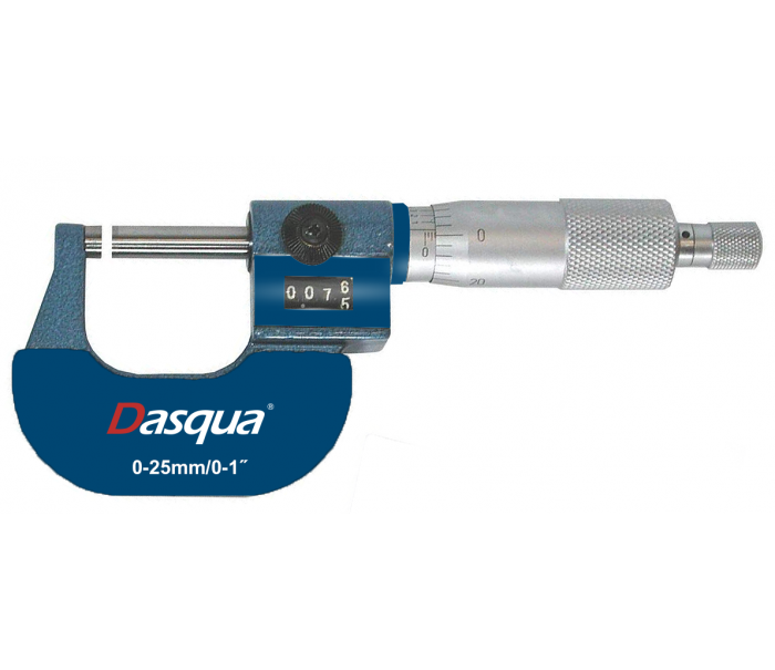 Dasqua 0-25mm NUMARATÖRLÜ MİKROMETRE 0,01mm